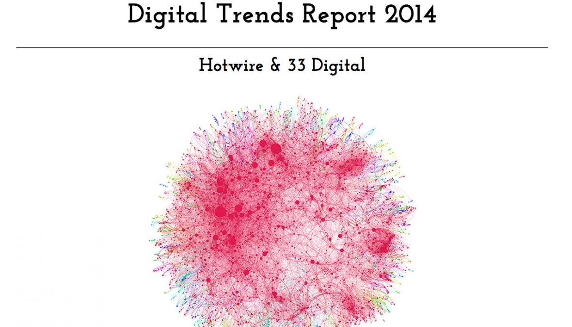 Forsiden av rapporten "Digital trends report 2014"