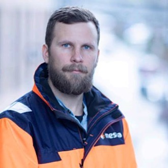 Foto av kommunikasjonssjef i Mesta, Eskil Sand.