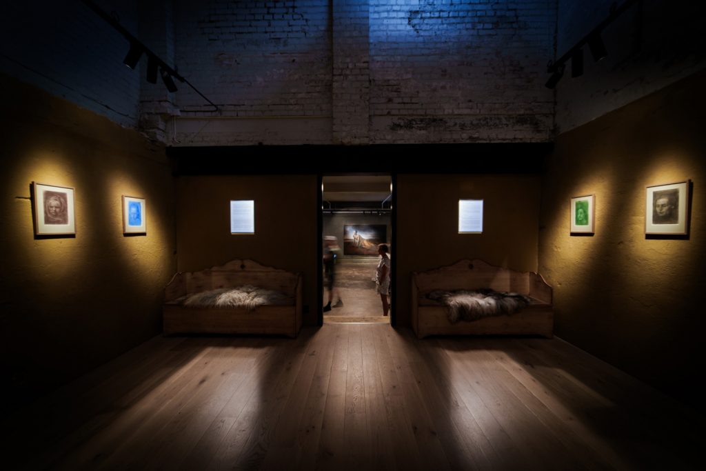 Lysdesign av SML Lighting i Odd Nerdrum museum